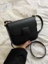 Mini Letter Graphic Flap Square Bag