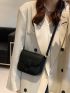 Mini Letter Graphic Flap Square Bag