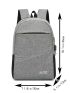 Men Letter Graphic Laptop Backpack