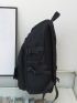 Men Letter Graphic Laptop Backpack