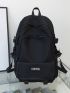 Men Letter Graphic Laptop Backpack