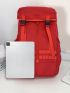 Letter Patch Flap Backpack