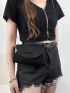 Minimalist Flap Belt Bag