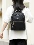 Minimalist Zip Detail Backpack