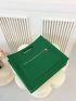 Crocodile Embossed Square Bag