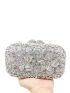 Mini Rhinestone Decor Chain Box Bag