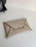 Metal Decor Flap Square Bag