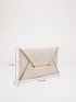 Metal Decor Flap Square Bag