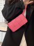 Minimalist Braided Detail Square Bag