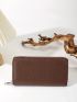 Litchi Embossed Long Wallet