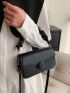 Minimalist Snap Button Ruched Bag