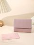 Stitch Detail Small Wallet With Classic Card Holder PU