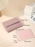 Stitch Detail Small Wallet With Classic Card Holder PU