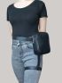 Pu Women's Leg Bag Trendy Belt Bags Fanny Pack Motorcycle Punk Waist Bags Designer Female Satchel Purse