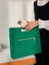 Crocodile Embossed Square Bag