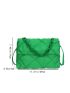 Quilted Flap Chain Square Bag