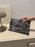 Zebra Striped Pattern Square Bag