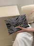 Zebra Striped Pattern Square Bag