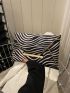 Zebra Striped Pattern Square Bag