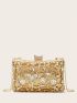 Mini Rhinestone Decor Chain Evening Bag