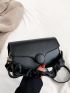 Minimalist Snap Button Square Bag
