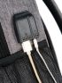 Men USB Charging Port Design Laptop Backpack