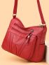 Minimalist Multi-compartment Hobo Bag