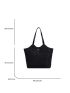 Large Capacity Double Handle Quilted Shoulder Tote Bag For Female