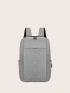 Men Minimalist Zipper Backpack