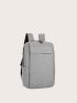 Men Minimalist Zipper Backpack
