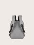 Men Minimalist Zipper Backpack