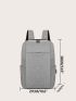 Men Minimalist Zipper Backpack