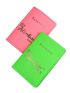 2pcs Couple Letter Graphic Passport Case