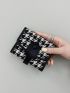Houndstooth Pattern Small Wallet