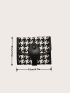 Houndstooth Pattern Small Wallet