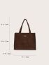 Metal Decor Shopper Bag