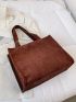 Metal Decor Shopper Bag