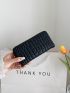 Geometric Embossed Long Wallet