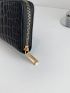 Geometric Embossed Long Wallet