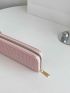 Geometric Embossed Long Wallet