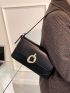 Minimalist Flap Baguette Bag