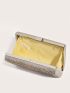Mini Rhinestone Decor Chain Box Bag