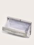 Mini Rhinestone Decor Chain Box Bag