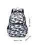 Men Camo Graphic Large Capacity Backpack