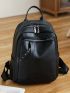 Minimalist Studded Decor Classic Backpack