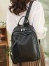 Minimalist Studded Decor Classic Backpack