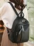 Minimalist Studded Decor Classic Backpack