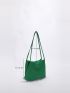 Minimalist Ruched Detail Hobo Bag