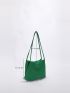 Minimalist Ruched Detail Hobo Bag