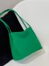 Minimalist Ruched Detail Hobo Bag